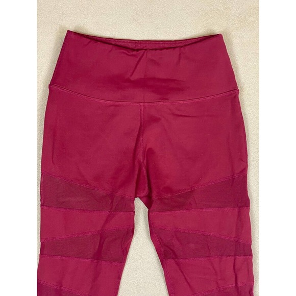 BuffBunny Leggings Adult Small Mesh Cut Out Mid Rise Logo Womens - Picture 2 of 9